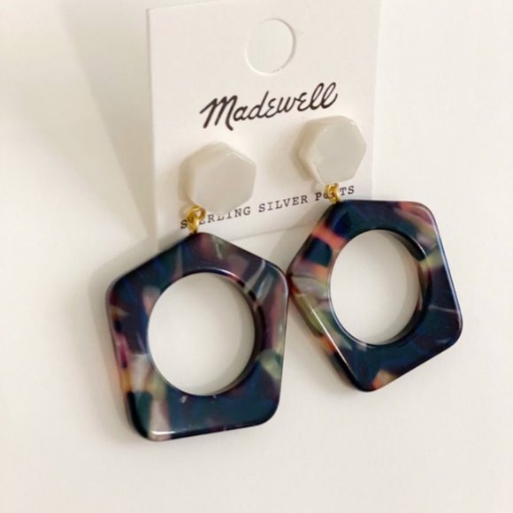 ✨HP✨ Madewell Acetate Geometric Drop Earrings - Picture 4 of 5
